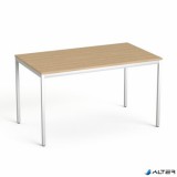 Általános asztal fémlábbal, 75x130 cm, MAYAH &#039;Freedom SV-38&#039;, kőris