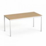 Általános asztal fémlábbal, 75x150 cm, MAYAH "Freedom SV-39", kőris