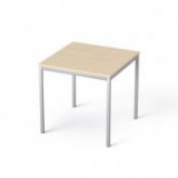 Általános asztal fémlábbal, 75x75 cm, MAYAH "Freedom SV-37", juhar