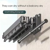 Alumínium ötvözet összecsukható szárítóállvány horogokkal