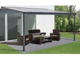 Alumínium pergola LANITPLAST WALL 33 antracit + bronz  312cm- akár összeszerelve