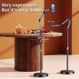 Alumíniumötvözetből készült állítható állvány, többcélú, 360 fokos forgatható élő közvetítési tartó,