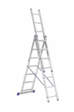 Alverosal Alumínium kitolható kétágú létra 3x7 fokos (480 cm)