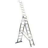 Alverosal Alumínium kitolható kétágú létra 3x9 fokos (635 cm)