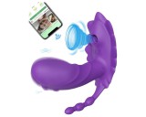 AlvUp - oks, szívó rezgő, hordható vibrátor (lila)