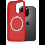 AlzaGuard iPhone 16 Pro Silicone Case Compatible with Magsafe piros tok (AGD-PCMS25R)