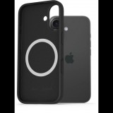 AlzaGuard iPhone 16 Silicone Case Compatible with Magsafe fekete tok (AGD-PCMS23B)
