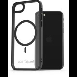 AlzaGuard iPhone 7 / 8 / SE 2020 / SE 2022 Clear TPU Case Compatible with Magsafe fekete tok (AGD-PCMT30B)