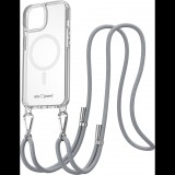 AlzaGuard Luxe Detach Lanyard Case Compatible with MagSafe for iPhone 13 szürke tok (AGD-PCF00003Y)