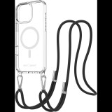 AlzaGuard Luxe Detach Lanyard Case Compatible with MagSafe for iPhone 16 Pro Max fekete tok (AGD-PCF000024B)