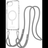 AlzaGuard Luxe Detach Lanyard Case Compatible with MagSafe for iPhone 16e szürke tok (AGD-PCF000021Y)