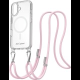 AlzaGuard Luxe Detach Lanyard iPhone Air rózsaszín MagSafe tok (AGD-PCLM477P)
