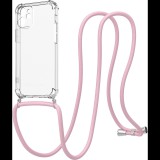 AlzaGuard Luxe Lanyard Case iPhone 12 Mini rózsaszín tok (AGD-PCL001P)