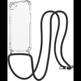 AlzaGuard Luxe Lanyard Case iPhone 16e fekete tok (AGD-PCL011B)