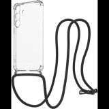 AlzaGuard Luxe Lanyard Samsung Galaxy S25+ 5G fekete tok (AGD-PCL013B)