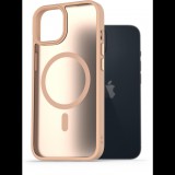 AlzaGuard Matte Case Compatible with Magsafe iPhone 14 homoksárga tok (AGD-PCMM68SG)