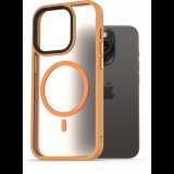 AlzaGuard Matte Case iPhone 15 Pro MagSafe sárga tok (AGD-PCMM18Y)