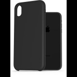 AlzaGuard Premium Liquid Silicone Case iPhone Xr fekete tok (AGD-PCS0005B)