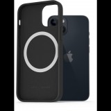 AlzaGuard Silicone Case Compatible with Magsafe iPhone 14 fekete tok (AGD-PCMS17B)