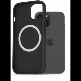 AlzaGuard Silicone Case Compatible with Magsafe iPhone 15 fekete tok (AGD-PCMS19B)