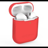 AlzaGuard Skinny Silicone Case Airpods 1. és 2. generáció, piros (AGD-ACSS1R)