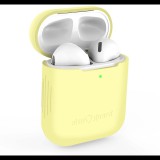 AlzaGuard Skinny Silicone Case Airpods 1. és 2. generáció, sárga (AGD-ACSS1I)