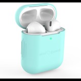 AlzaGuard Skinny Silicone Case Airpods 1. és 2. generáció, zöld (AGD-ACSS1E)