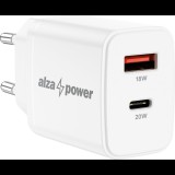 AlzaPower A101 Fast Charge 20 W töltőfej, fehér (APW-CCA101W)