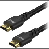 AlzaPower AluCore HDMI 1.4 High Speed 4K, 1.5m - fekete (APW-CBHD14N015B)