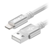 AlzaPower AluCore USB-A to Lightning MFi (C189) 1m, ezüst (APW-CBMFI18901S)