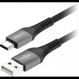 AlzaPower AluCore USB-A to USB-C 2.0 Ultra Durable 1m sötétszürke (APW-CBSTC2001B)