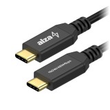 AlzaPower AluCore USB-C to USB-C 2.0 100W 1m, fekete (APW-CBTC7010B)
