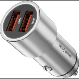 AlzaPower Car Charger X520 Fast Charge - ezüst (APW-CC2Q3CS)