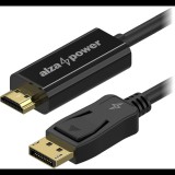 AlzaPower Core DisplayPort (M) - HDMI (M) FullHD 5 m, fekete (APW-CBDPHDF50B)