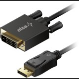 AlzaPower Core DisplayPort to DVI-D FullHD 3m - fekete (APW-CBDPDVI030B)