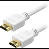 AlzaPower Core HDMI 1.4 High Speed 4K, 10m - fehér (APW-CBHD14S100W)