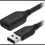 AlzaPower Core USB-A (M) to USB-A (F) 2.0, 2m, fekete (APW-CBAMAF220B)