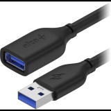 AlzaPower Core USB-A (M) to USB-A (F) 3.0, 1,5m, fekete (APW-CBAMAF315B)