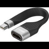 AlzaPower FlexCore Mini DisplayPort (M) to HDMI (F) 4K 30Hz fekete (APW-ADMDPHD10B)