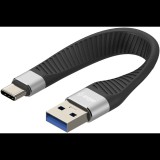 AlzaPower FlexCore USB-A to USB-C 3.2 Gen 1 60W 5Gbps, fekete (APW-ADUATC01B)