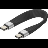 AlzaPower FlexCore USB-C to USB-C 4 Gen 3 100W 40 Gbps, fekete (APW-ADTCTC03B)