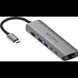 AlzaPower Metal USB-C Dock Station 6in1 with 8K - asztroszürke (APW-HCA68KY)