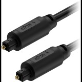 AlzaPower Optical Fiber Toslink Audio Cable 5m fekete (APW-CBAOTO0150B)
