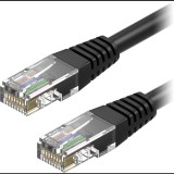 AlzaPower Patch CAT5E UTP 3m, fekete (APW-CBP5EU0030B)
