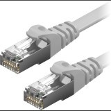 AlzaPower Patch CAT6 FTP Flat 3m, szürke (APW-CBP6FF0030Y)