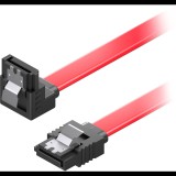 AlzaPower SATA 3.0 6Gbps 90° 0,5m piros (APW-CBSA3905R)
