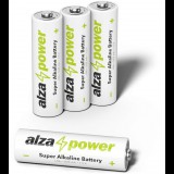 AlzaPower Super Alkaline LR6 (AA) 4 db öko dobozban (APW-BAA04BX)