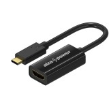 AlzaPower USB-C (M) to HDMI 2.0 (F) 4K 60Hz 0,15m, fekete (APW-ADTCHD02B)