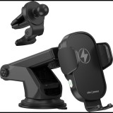 AlzaPower WF410 Wireless Car Charger 15W fekete (APW-CCWF410B)