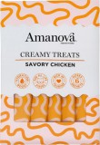 Amanova Creamy Treats – Savory Chicken – csirekhús 6 x 15 g